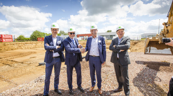 Eerste steenlegging Green Business Park Nivelles-Sud